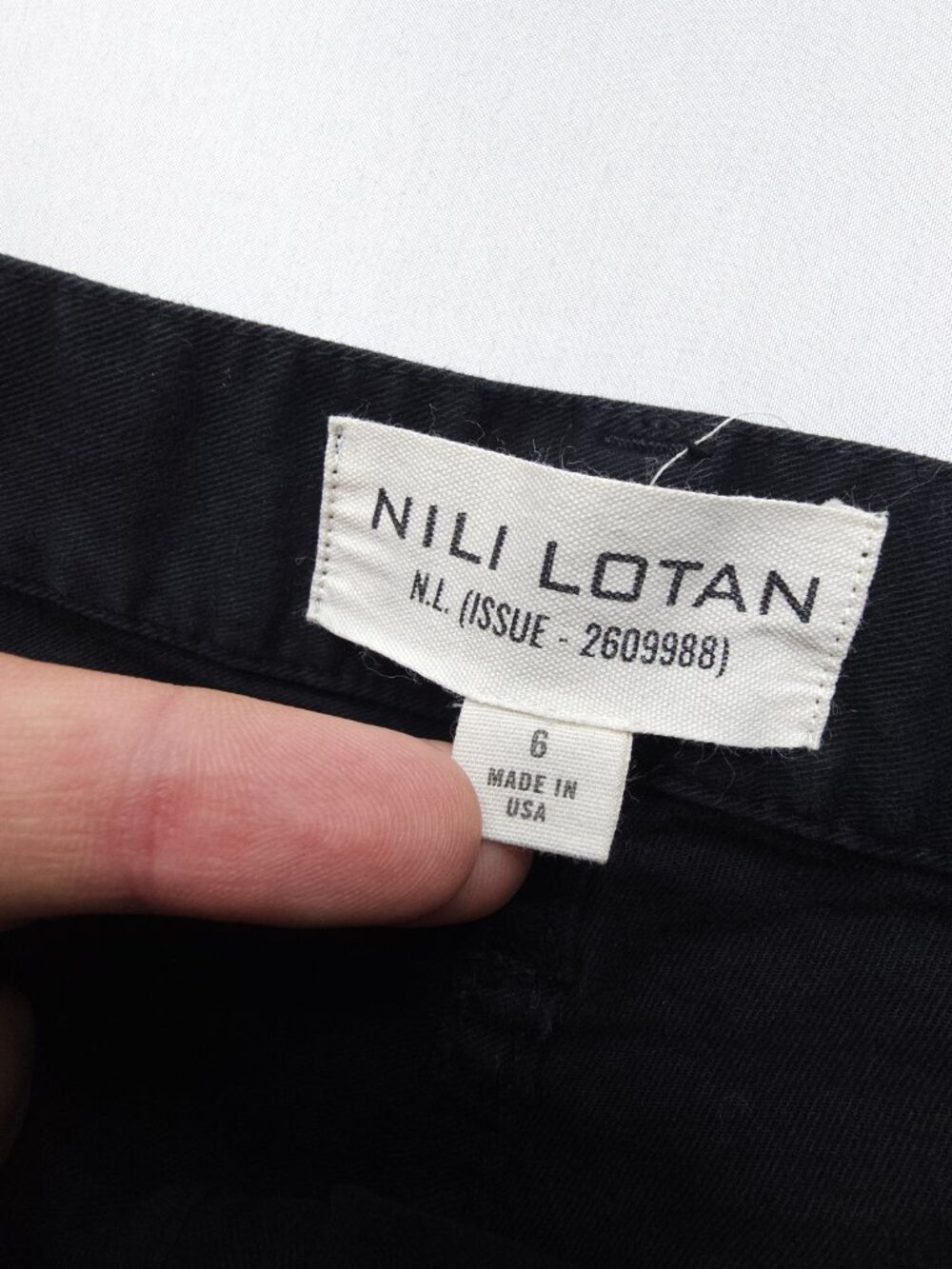 Nili Lotan Shon Pants Jet Black 6 - Picture 4 of 12